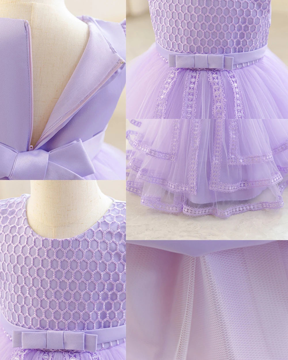 HETISO Toddler Girls Dress Princess Ball Gown for 1st Birthday Party Christmas Holiday Fashion Baby Girl Dress