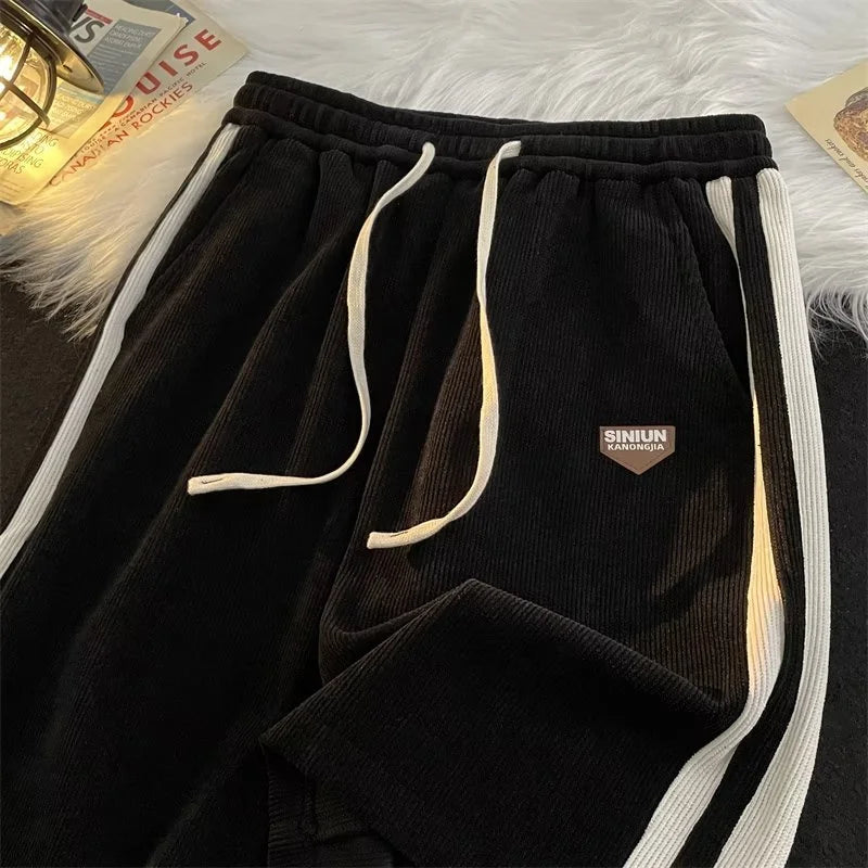 Mens Y2K Shorts Loose Straight Fit Retro American Gym Wear Striped Contrasting Color For Men