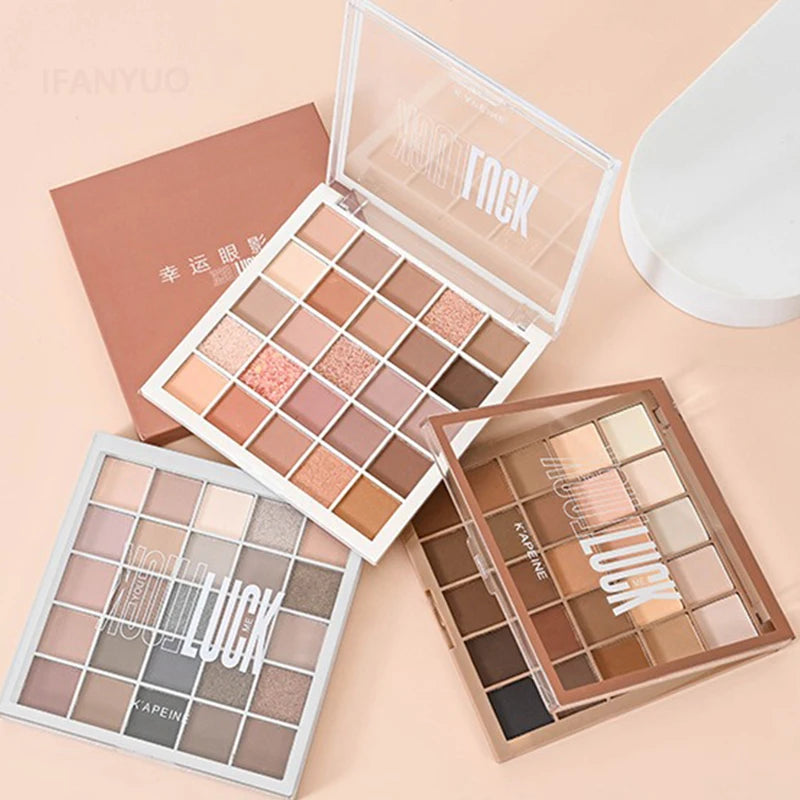 25Color Professional Eyeshadow Palette Eye Glitter Long Lasting Eye Shadow Pallet  Korean Makeup Palette Eye Shadow for Beginner