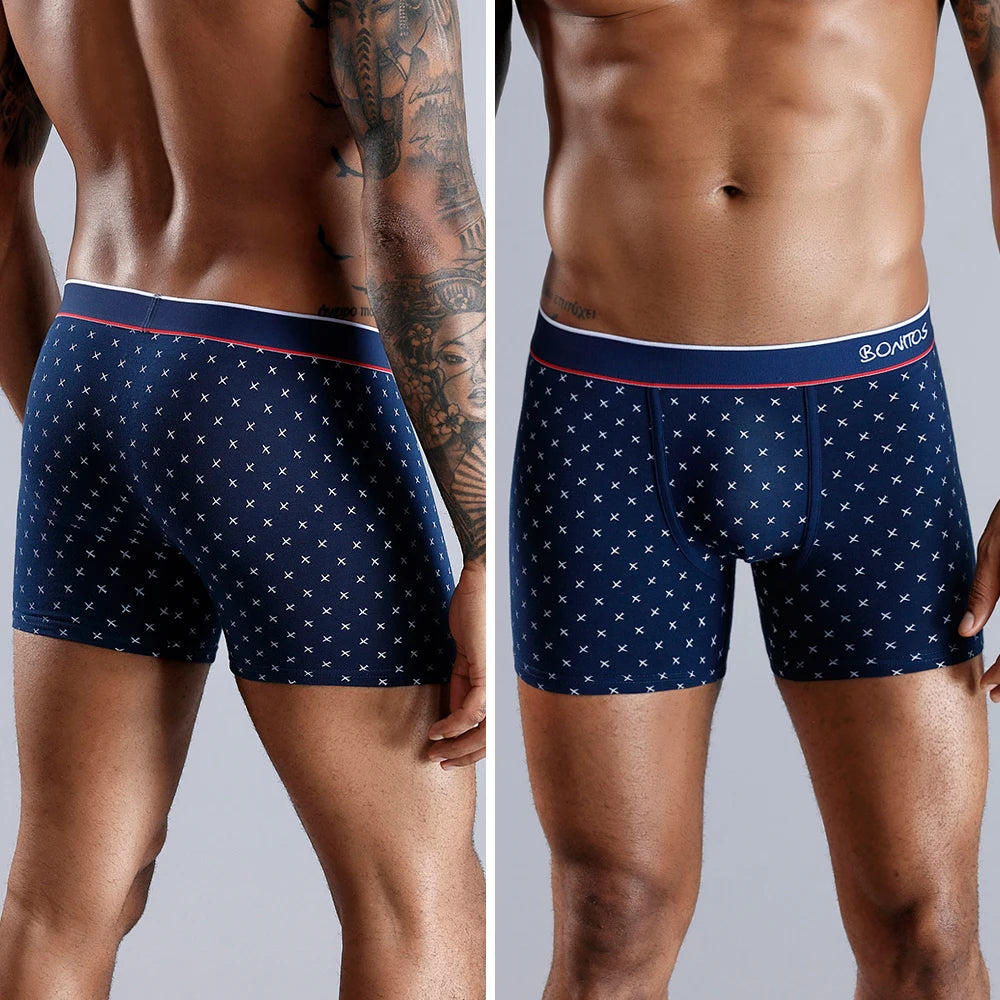 4Pcs Boxer Shorts Men'S Panties Homme Underpants Boxershorts Underwear For Man Cotton Male Couple Sexy Set Calecon Lot Soft Box