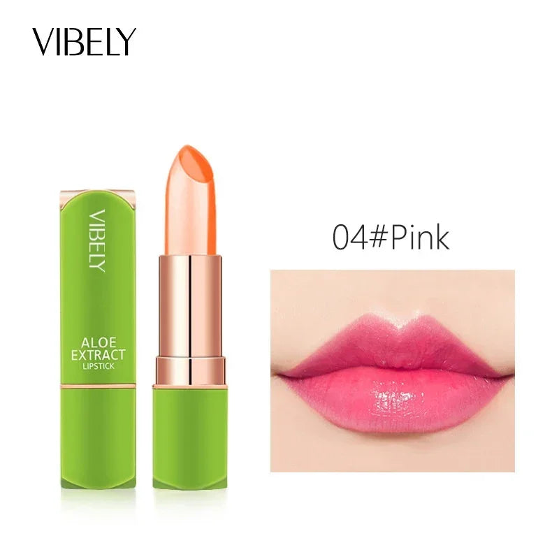 Aloe Vera Temperature Color Changing Jelly Lip Balm Moisturizing