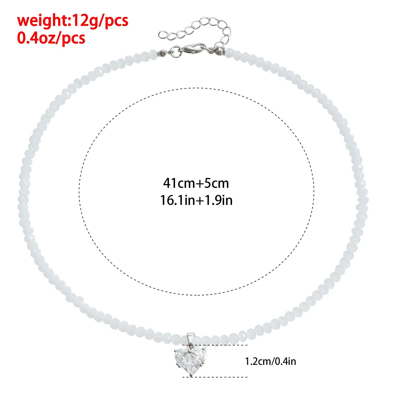 Fashion Jewelry Dual-use Zircon Heart Pendant Earrings for Women Accessory
