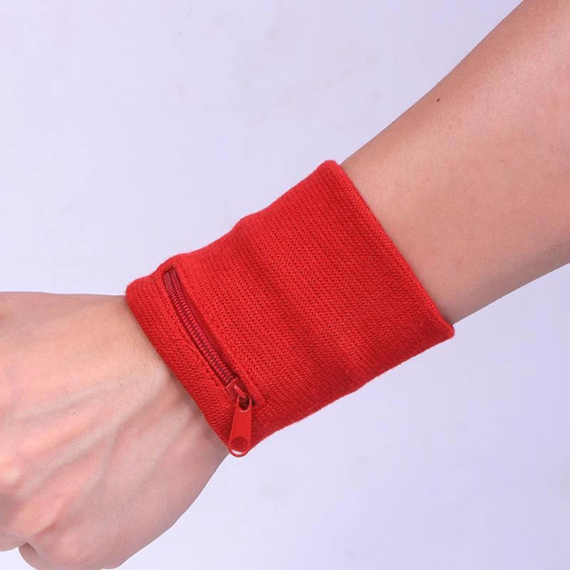 Sports Wristband with Zipper Pouch Running Sports Arm Band Bag For MP3 Key Card Storage Bag Basketball Sweatbands Wristband Bags
