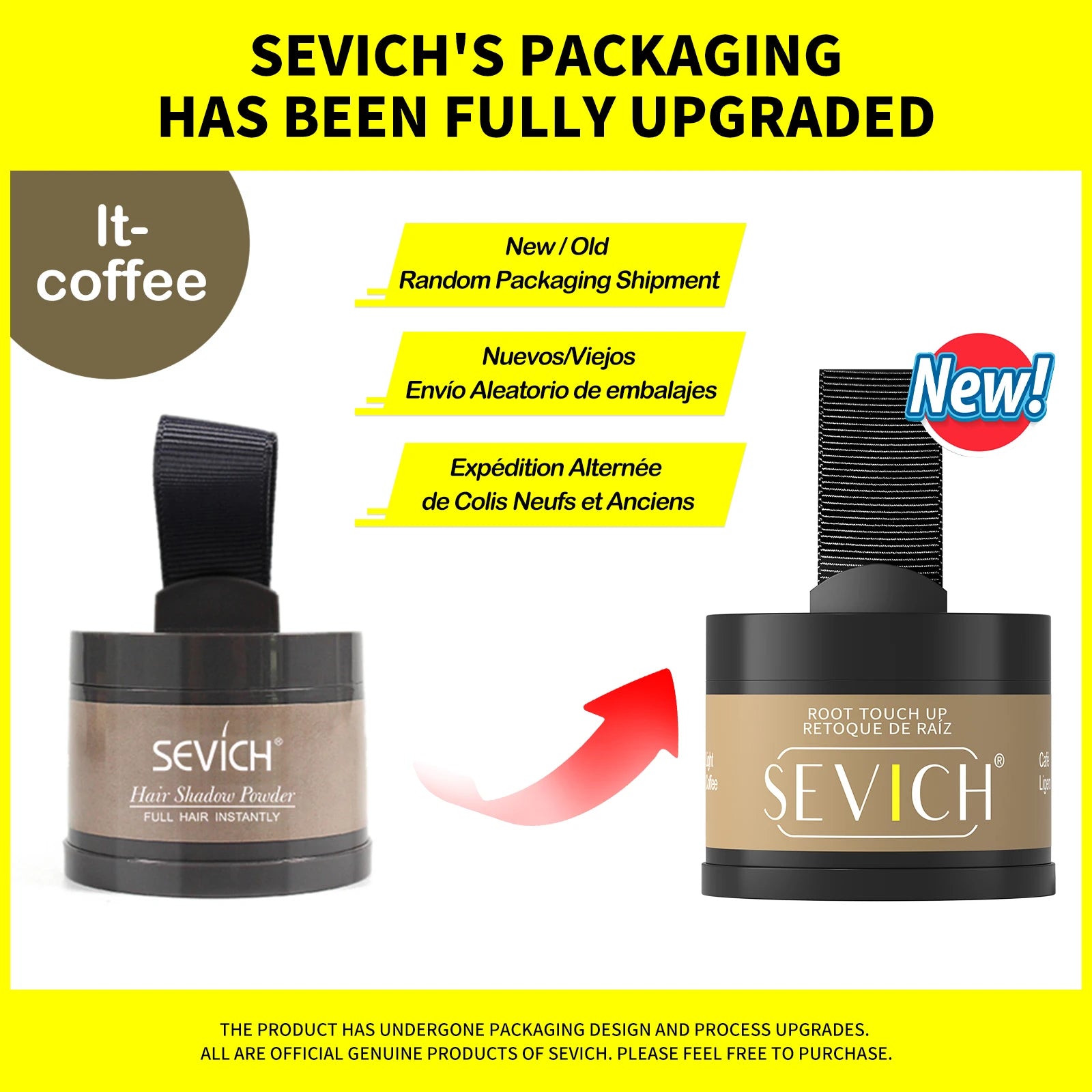 Waterproof Hair Shadow Powder Temporary Hairline Repair Filling Powder Gray Coverage Hair Loss Hairline Powder Makeup Concealer