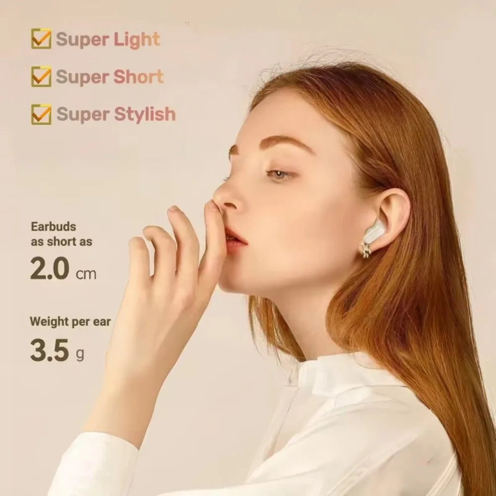 Touch Control Wireless Headset Low Latency Noise Reduction Bluetooth Headphone Waterproof Mini Size Bluetooth Earbuds