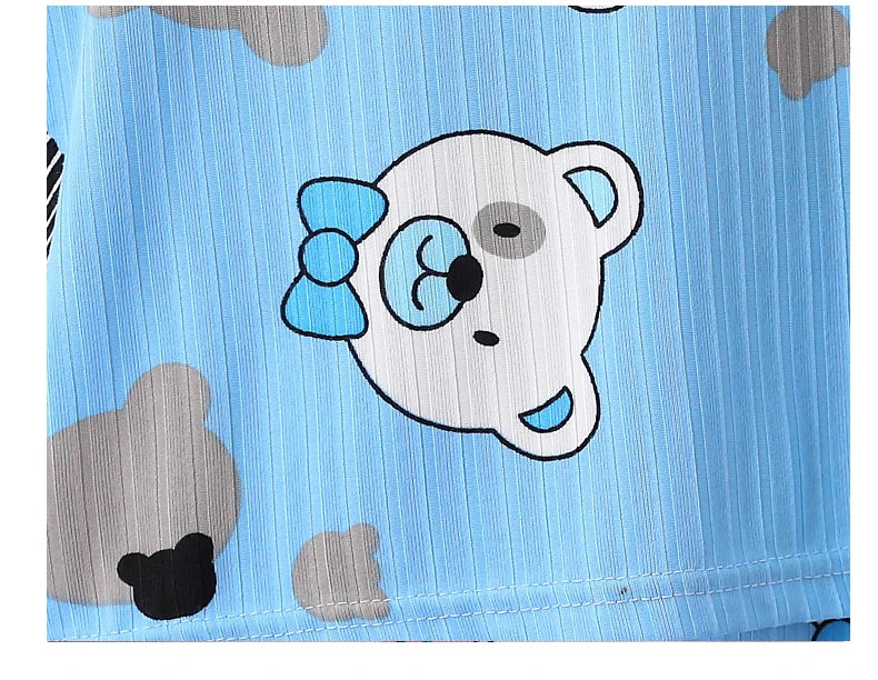Unisex Kids Summer Pajama Set - Short Sleeve Cute Print Homewear