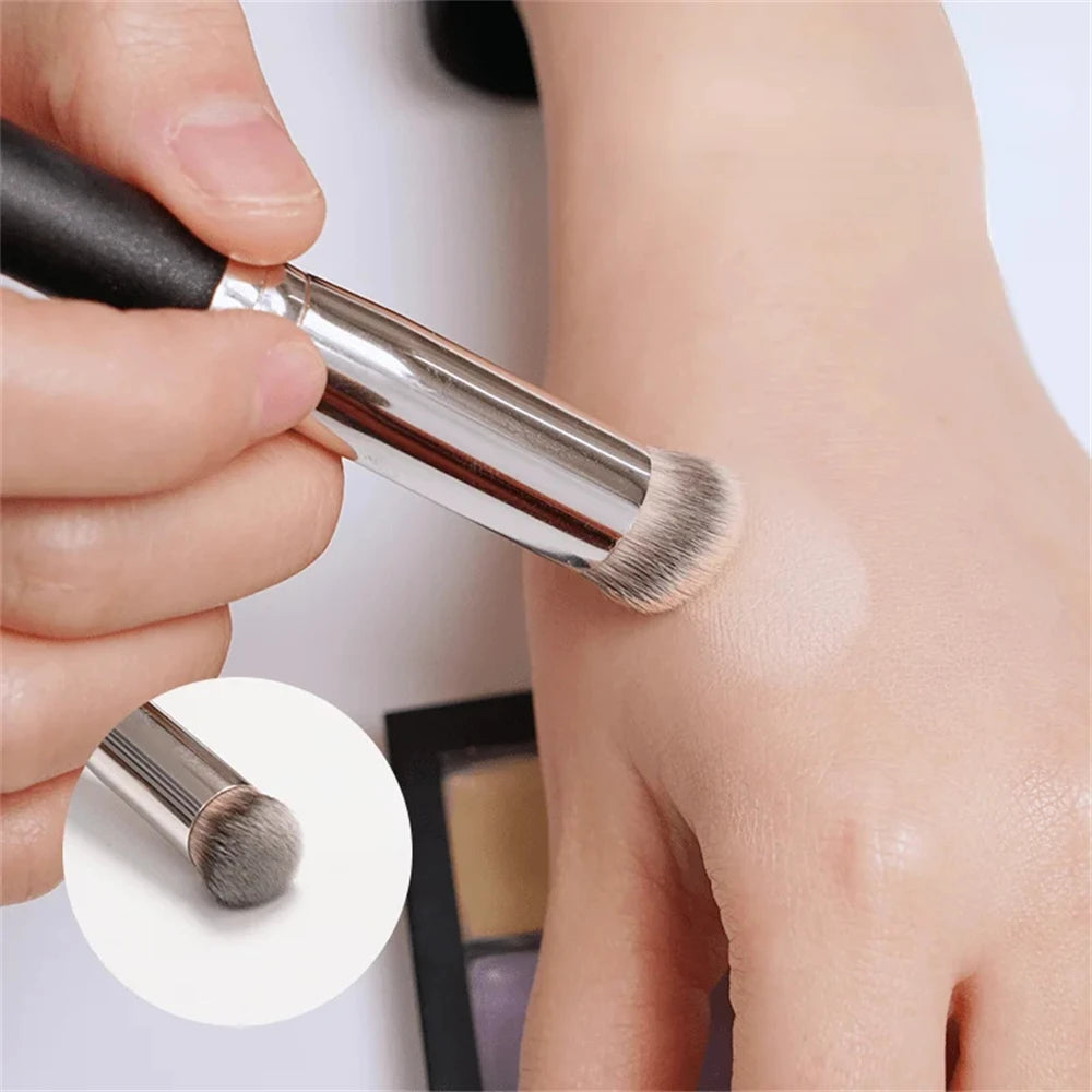 1/2/5 Pcs Foundation Concealer Brush, Premium Contour Blusher Brushes, Flawless Under Eye Dense Face Makeup Brush For Blending