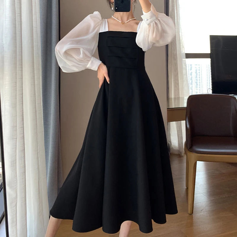 Women's Elegant Chiffon A-Line Dress