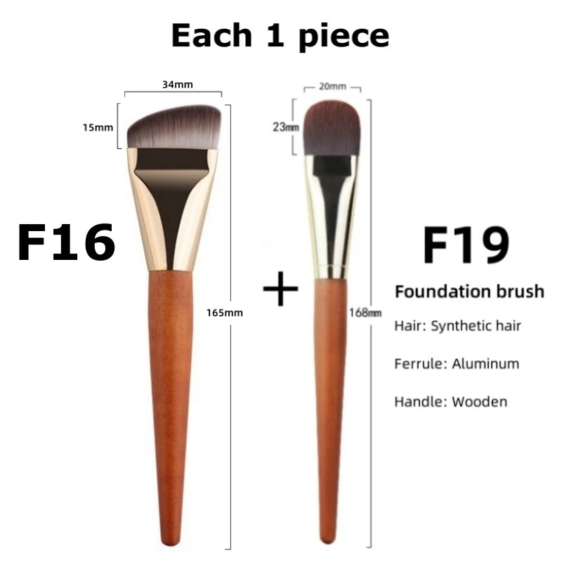 Ultra Thin Foundation Makeup Brushes Flat Top Angled Professional Face Contour Make Up Brush