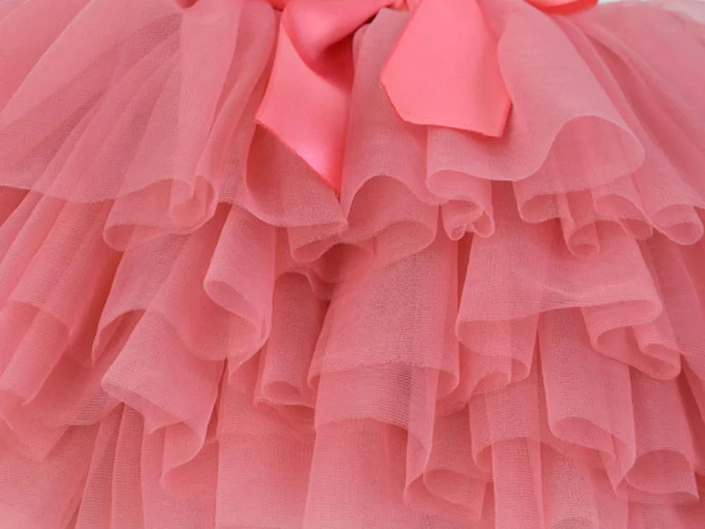 Rainbow Tulle Girls Tutu Skirt Princess Pettiskirt Baby Ballet Party Performance Clothes Newborn Photography Outfit for Kids