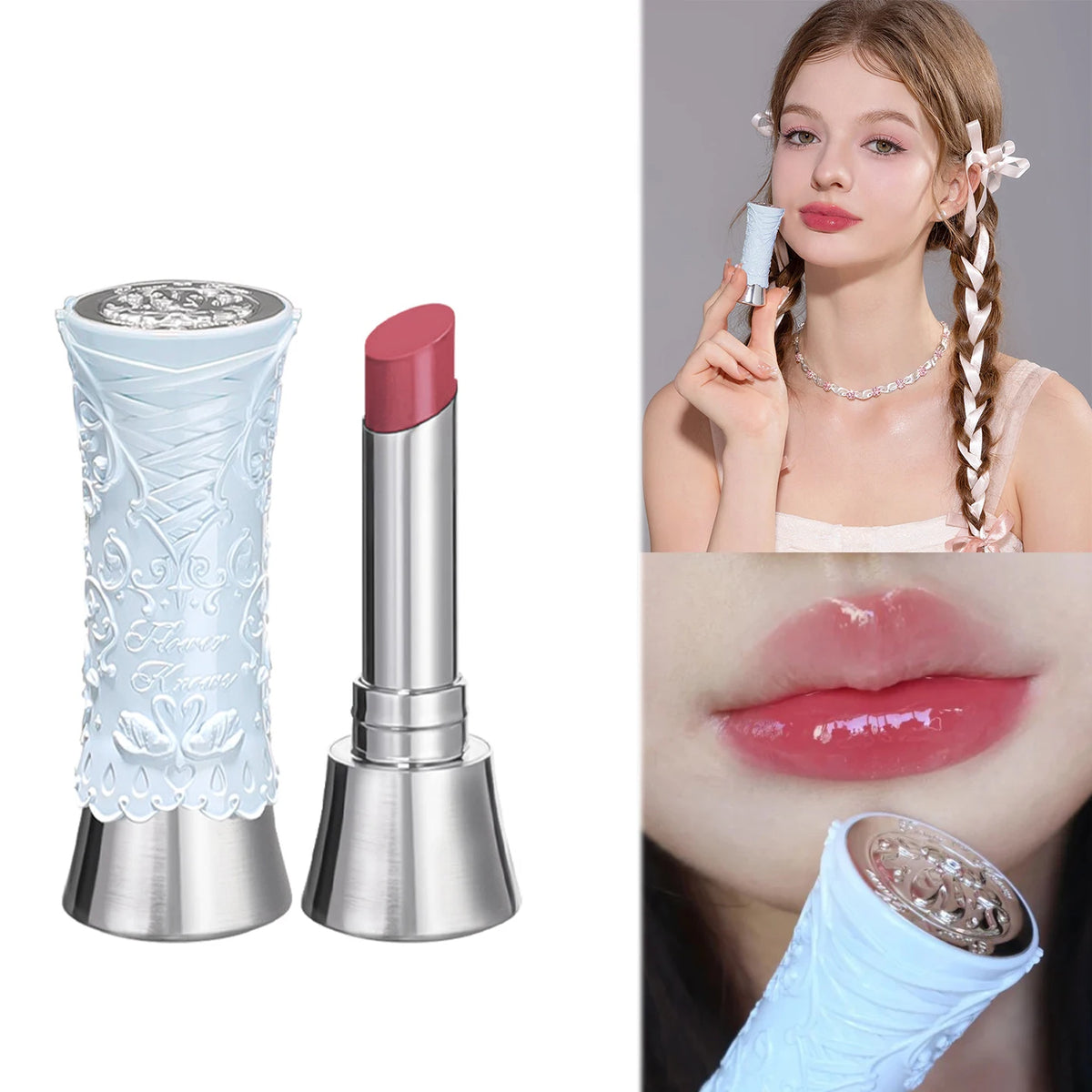 Flower Knows Lip Gloss - Vegan Hydrating Tinted Lip Oil