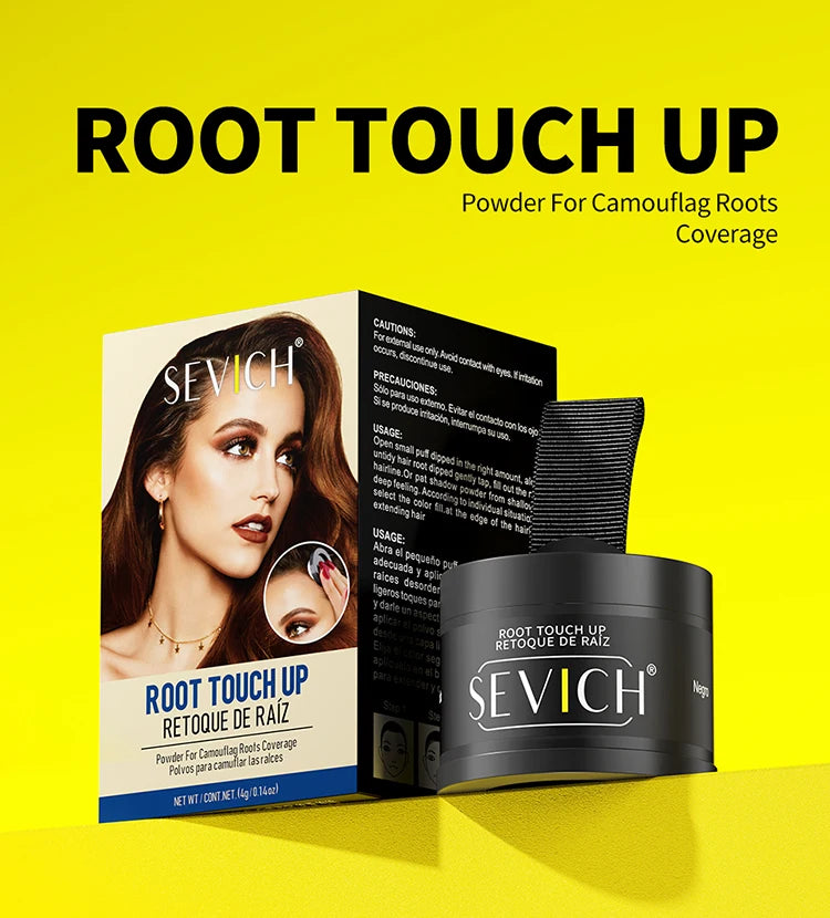 Waterproof Hair Shadow Powder Temporary Hairline Repair Filling Powder Gray Coverage Hair Loss Hairline Powder Makeup Concealer