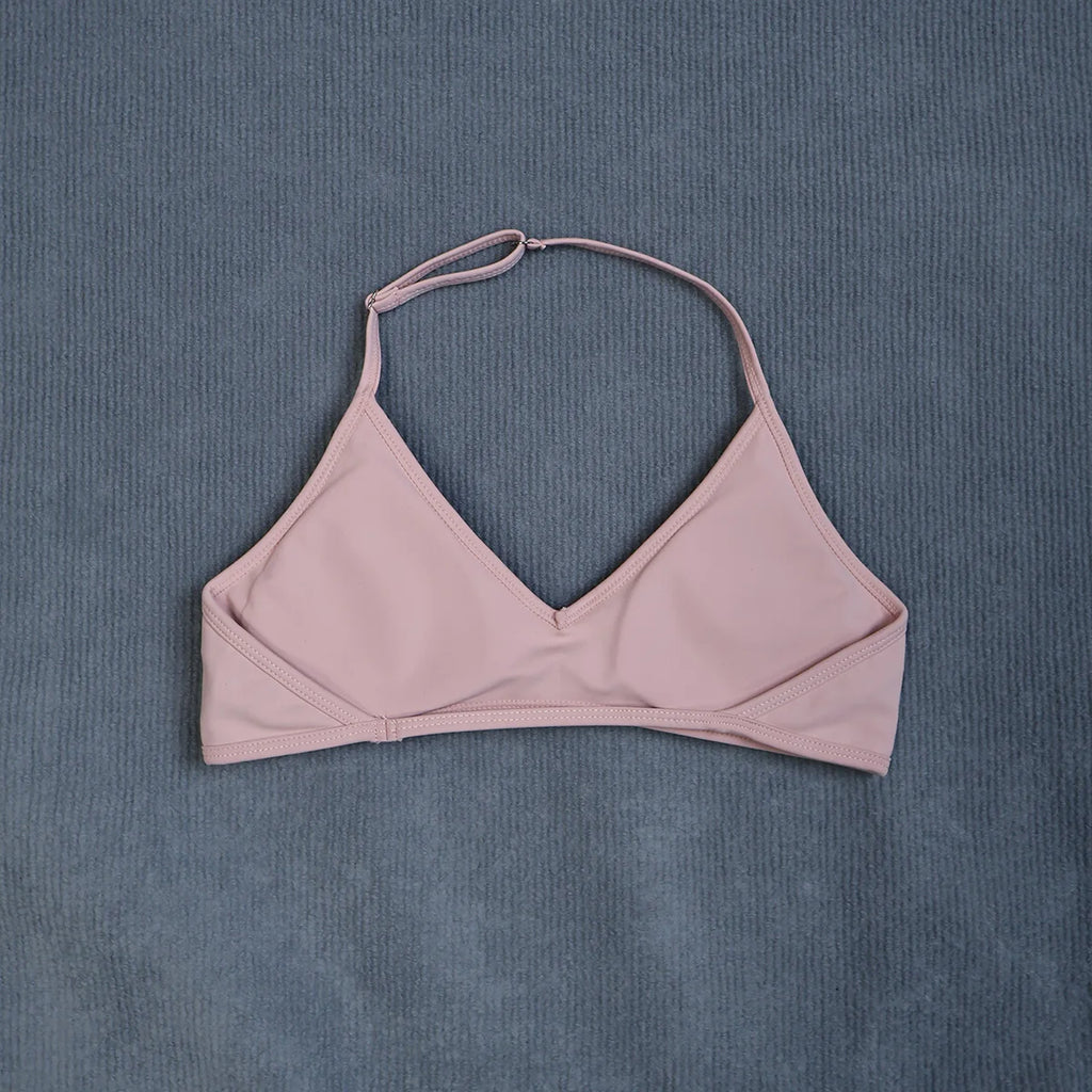 Women's Summer Halter Neck Padded Sports Yoga Bra Shock Absorption Support Backless Crop Top for Outdoor Running And Gym