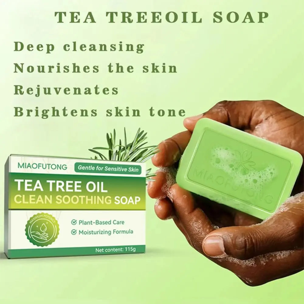 Personal Tea Tree Oil Tea Tree Soap Natural Ingredients Gentle Exfoliating Natural Soap Skin Cleaning Body Soap Daily Use