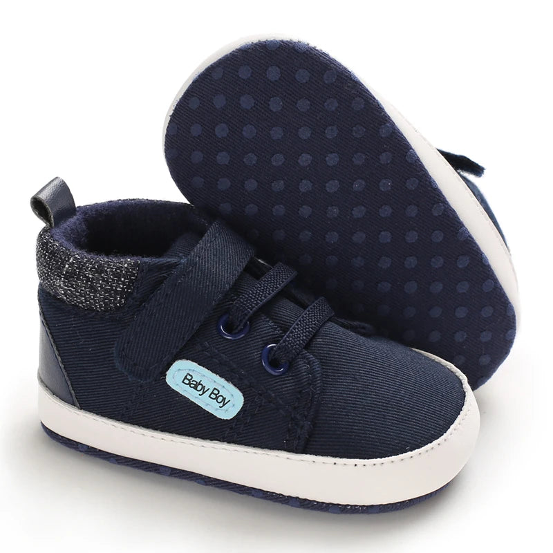 Baby Soft Sole Walking Shoes - Lightweight Cotton Anti-Slip 0-18M