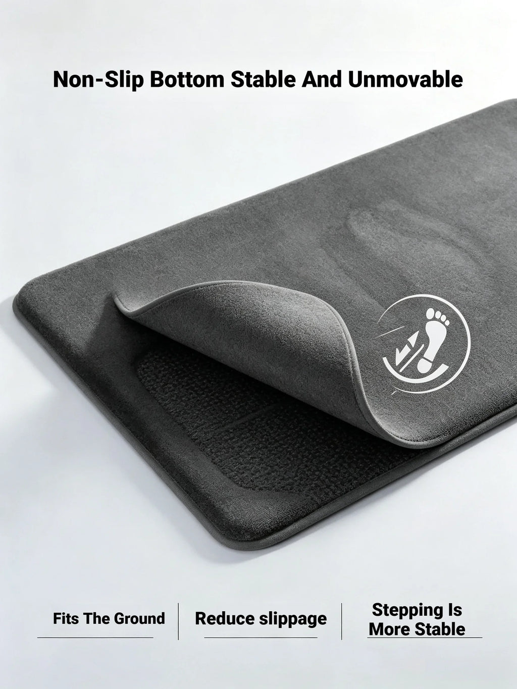 Super Absorbent Coral Velvet Non Slip Bath Floor Door Mat For Bathroom Household Home Decoration