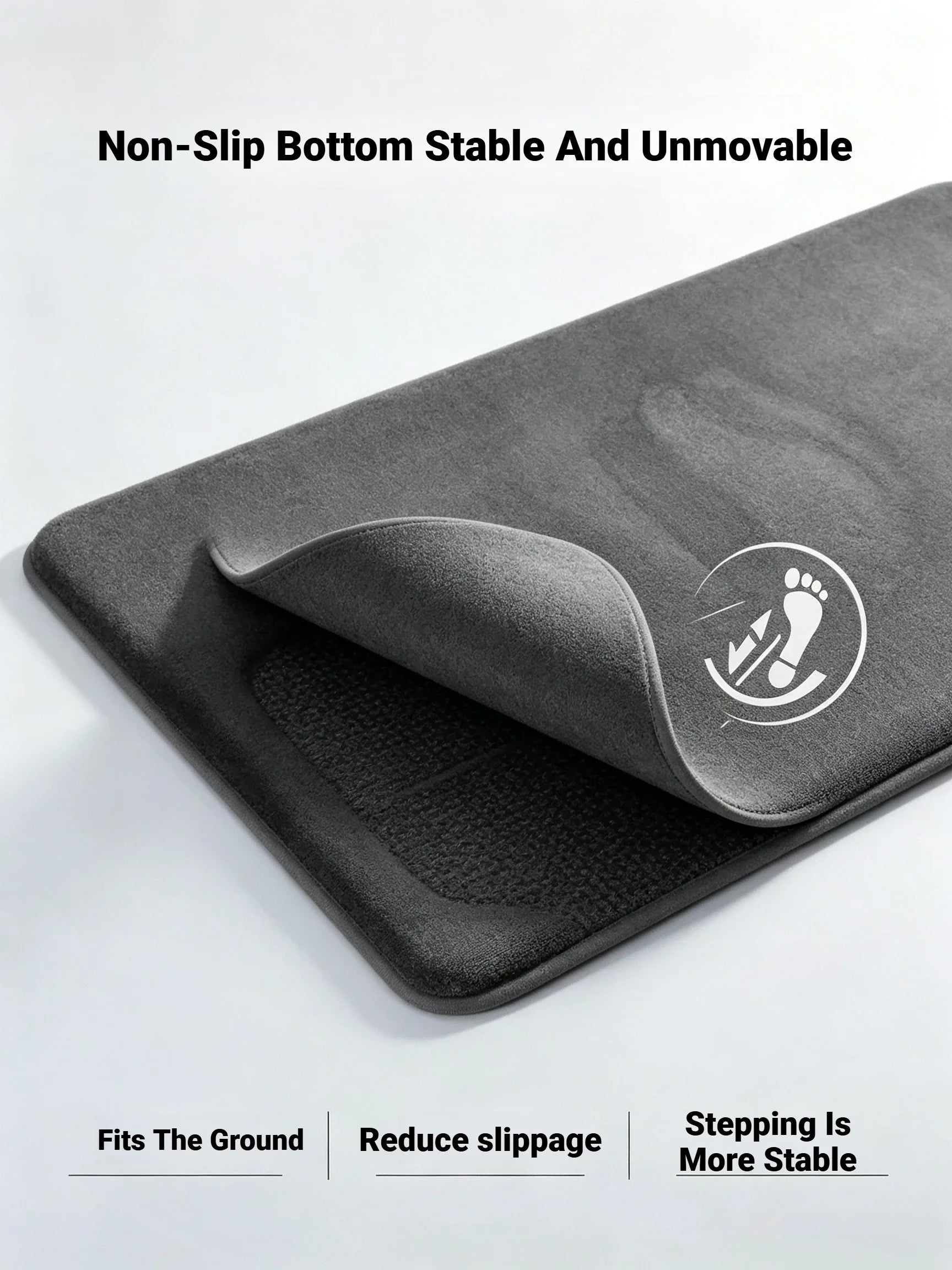 Super Absorbent Coral Velvet Non Slip Bath Floor Door Mat For Bathroom Household Home Decoration