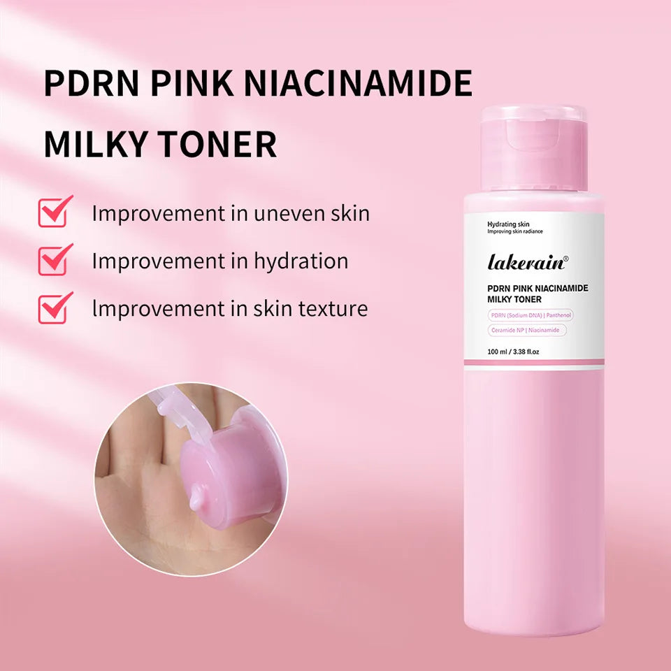 Salmon DNA PDRN Pink Peptide Serum Pink Glow Serum Remove Skin Darkness Hydrating Moisturizing Firming Korean Skincare Gifts