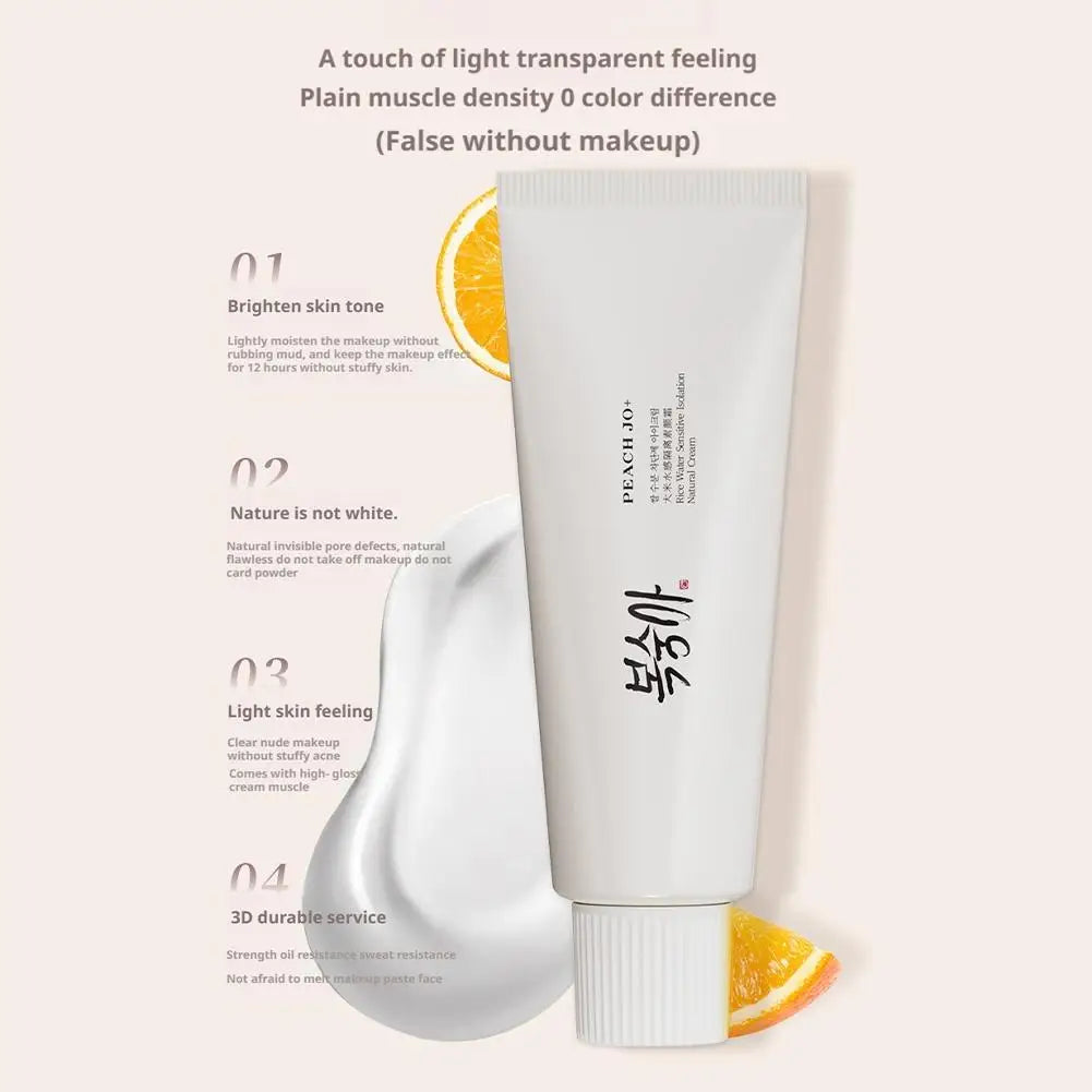 Korean Rice Extract Cream SPF50+ Hydrate Moisturizing Improve Dullness Even Out Brightening Light-feeling Concealer