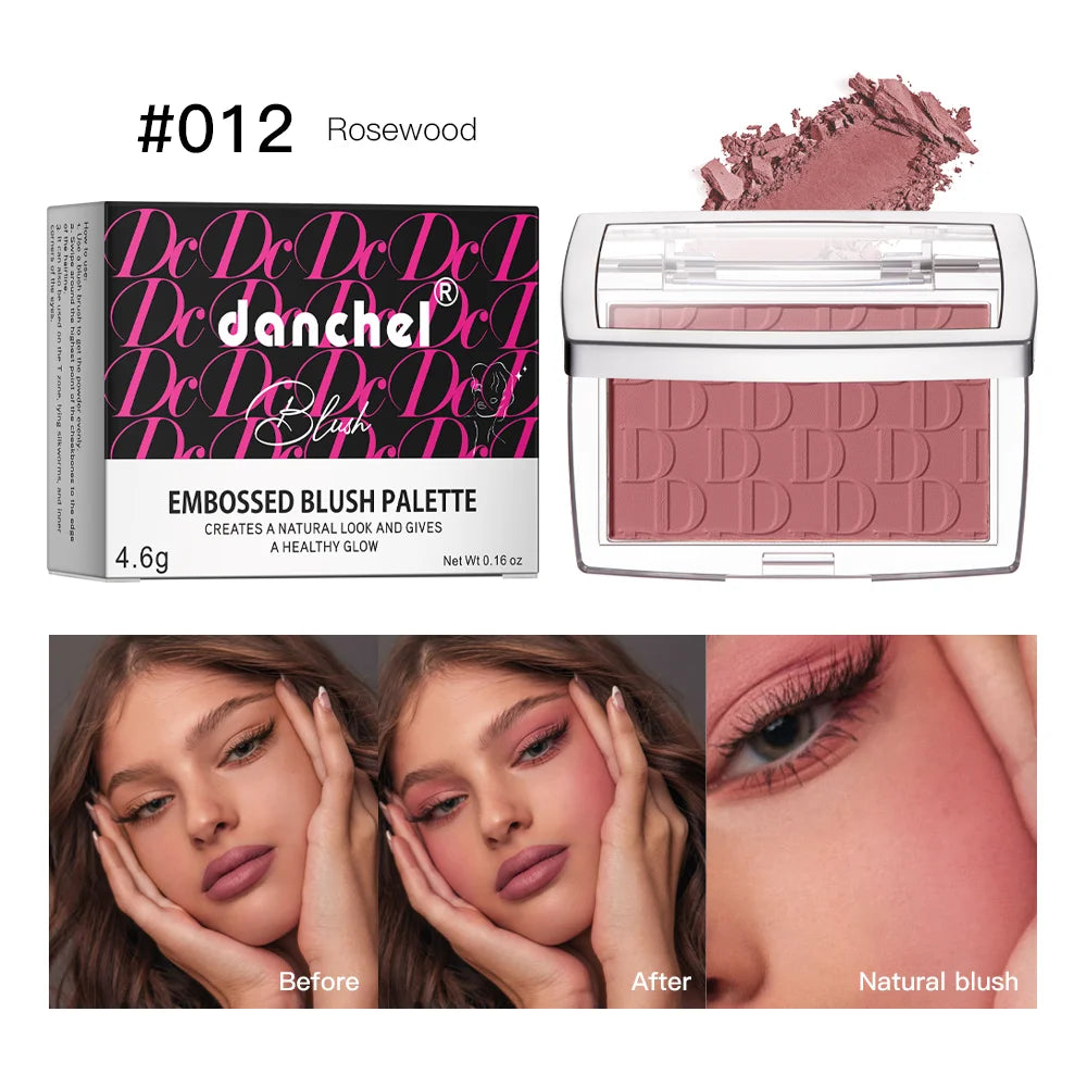 Matte Face Blush Powder For Women Natural Cheek Tint Brighten Contour Soft Pink Glow