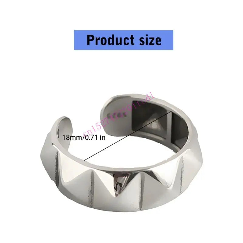 Contemporary Rhombus Zinc Alloy Ring for Women