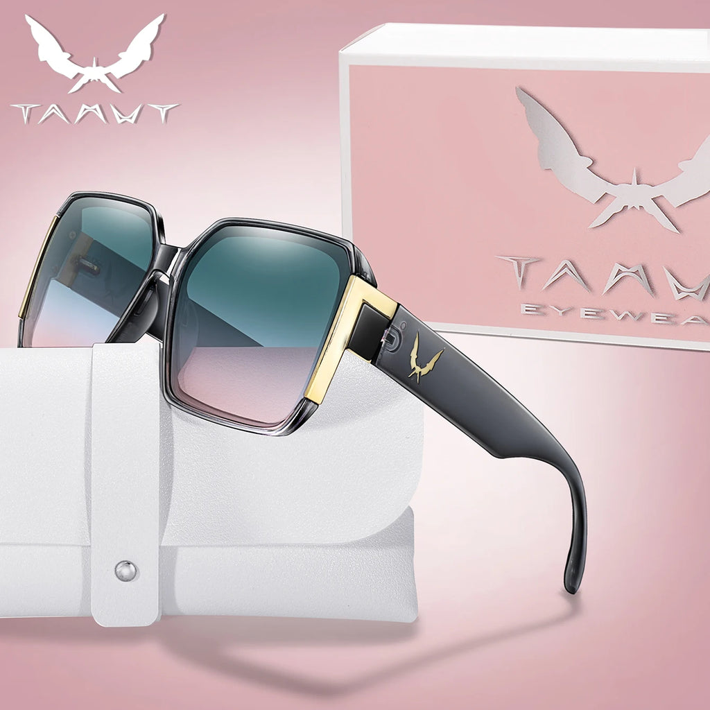Fashion Sunglasses for Women Casual Square Shades with UV Protection for Daily wearing, Fishing, Driving, Golf, Travel With Box