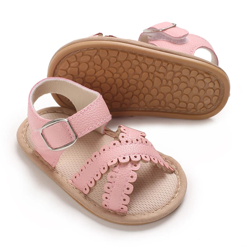 Summer newborn children's shoes, girls' sandals, children's shoes, outdoor casual walking shoes, 0-18 months old