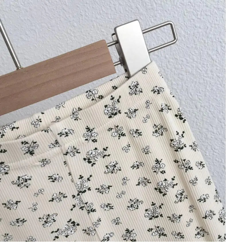Baby Girl Floral Pajamas Set Summer Short Sleeve Thin Two Piece Outfits Toddler Kids Sleepwear Infant Home Wear Children Clothes