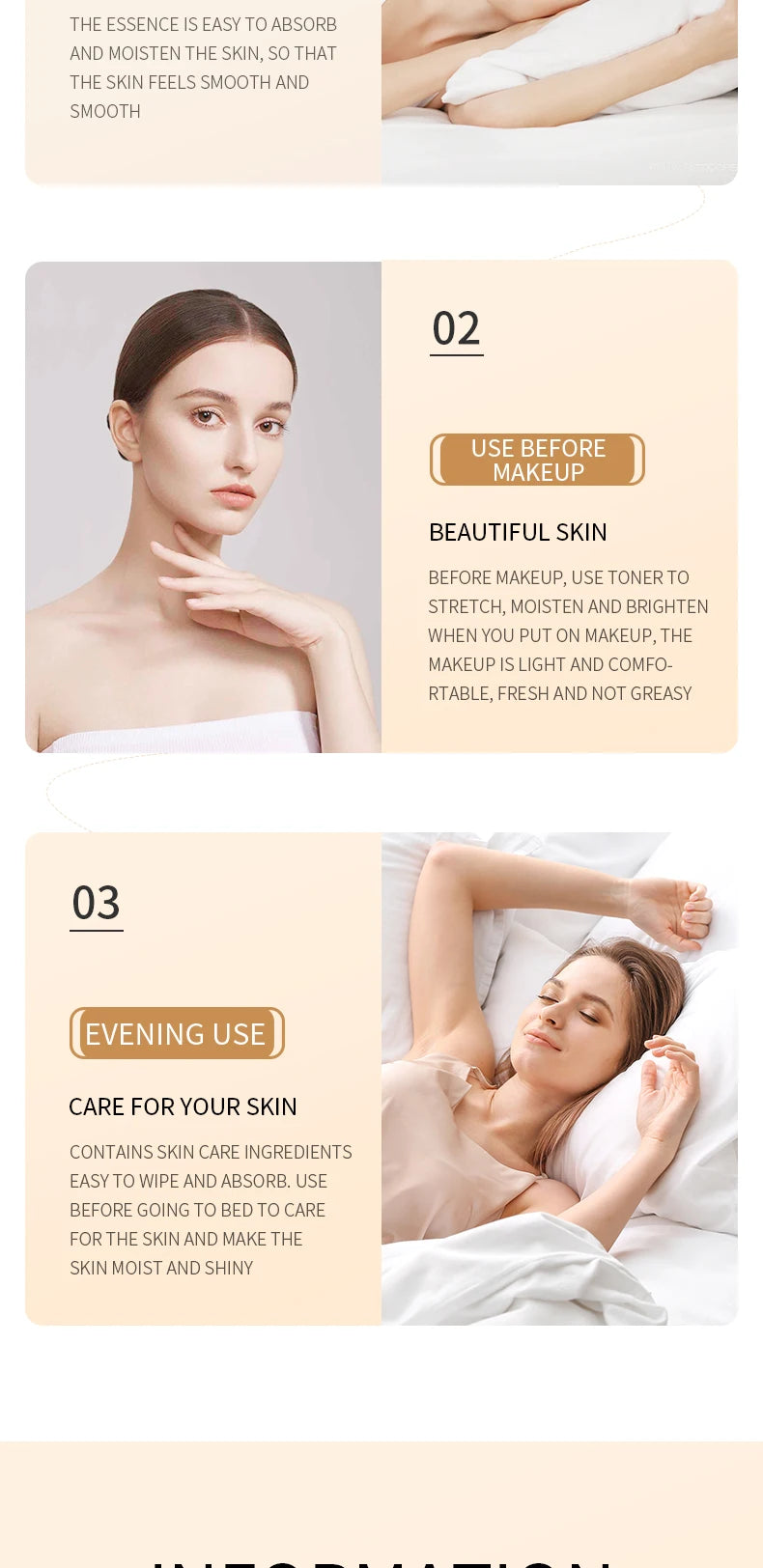 BIOAOUA Rice Raw Pulp Face Toner Moisturizing Water Brightening Lifting Deep Facial Cleanser For Young Glowy Korean Skin Care