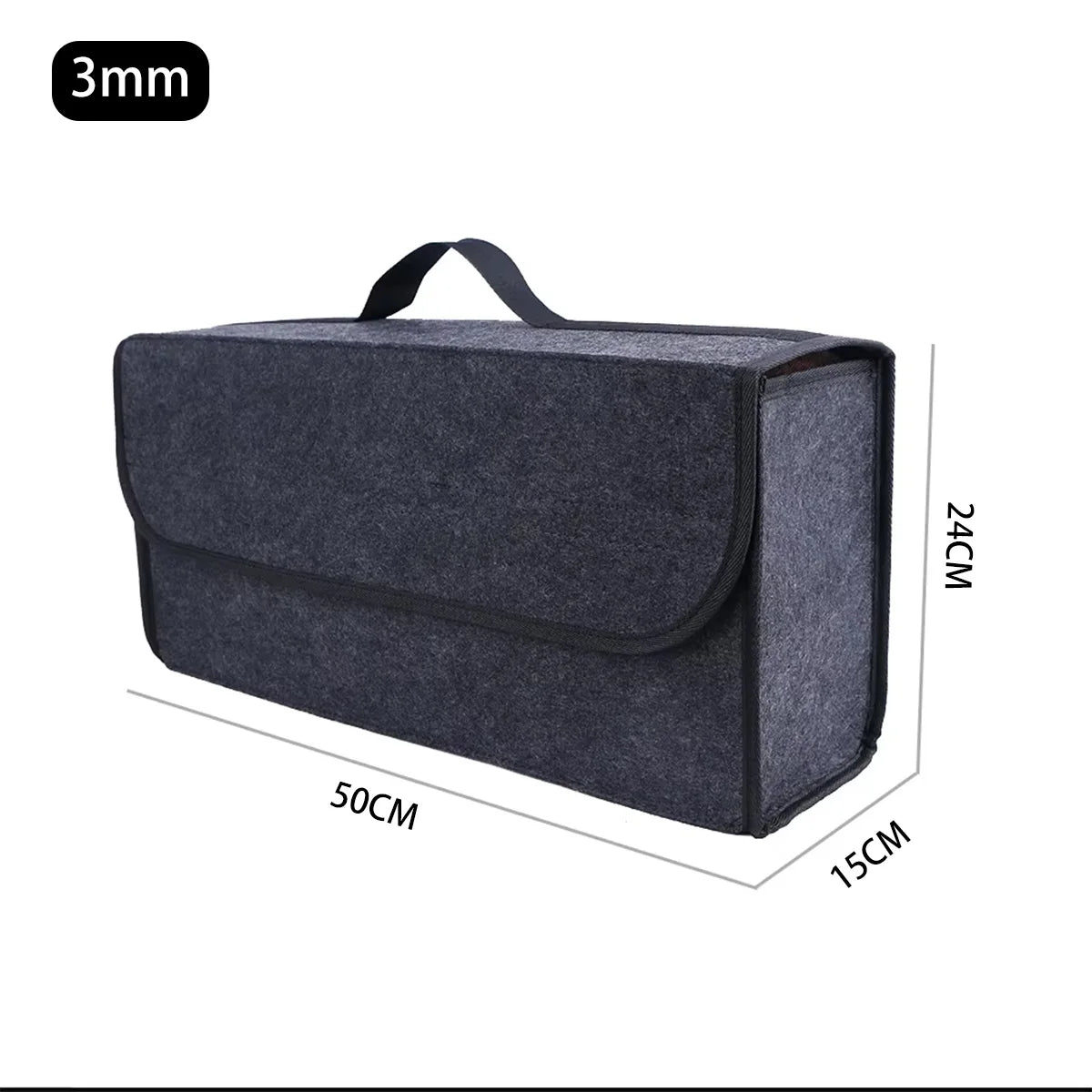 Soft Felt Car Trunk Storage Box – Large Capacity Organizer Bag