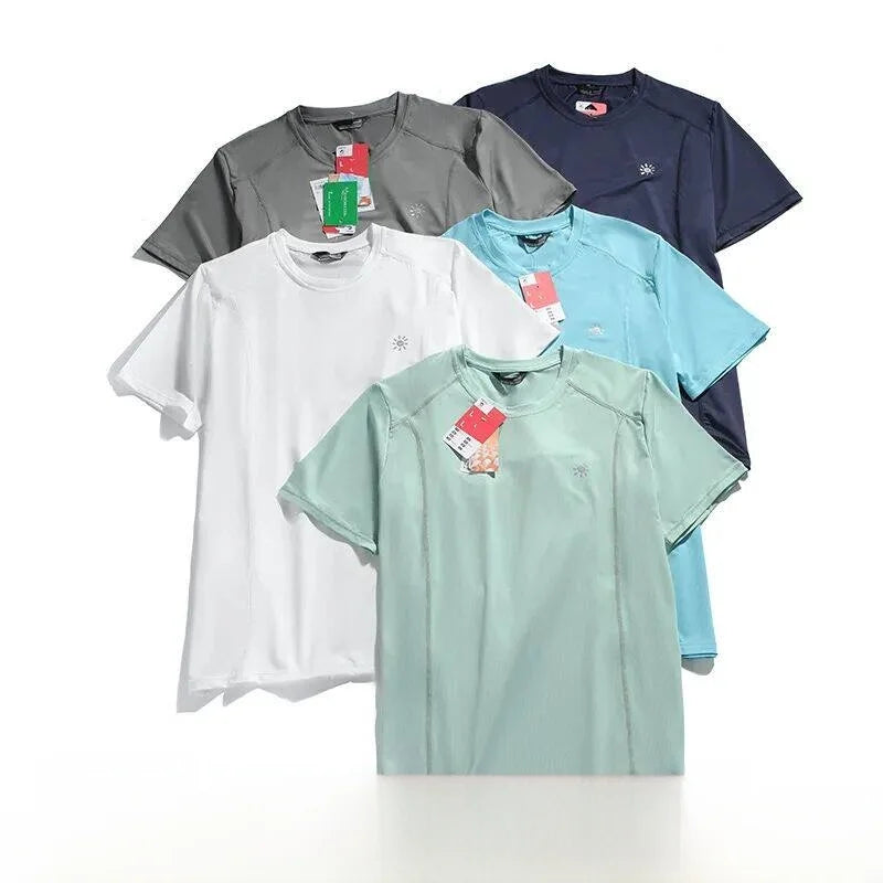 Outdoor Large Order 3D Tailoring Men's Summer 2026 Quick Dry Breathable Sweat Absorbing round Neck Short Sleeve T-Shirt