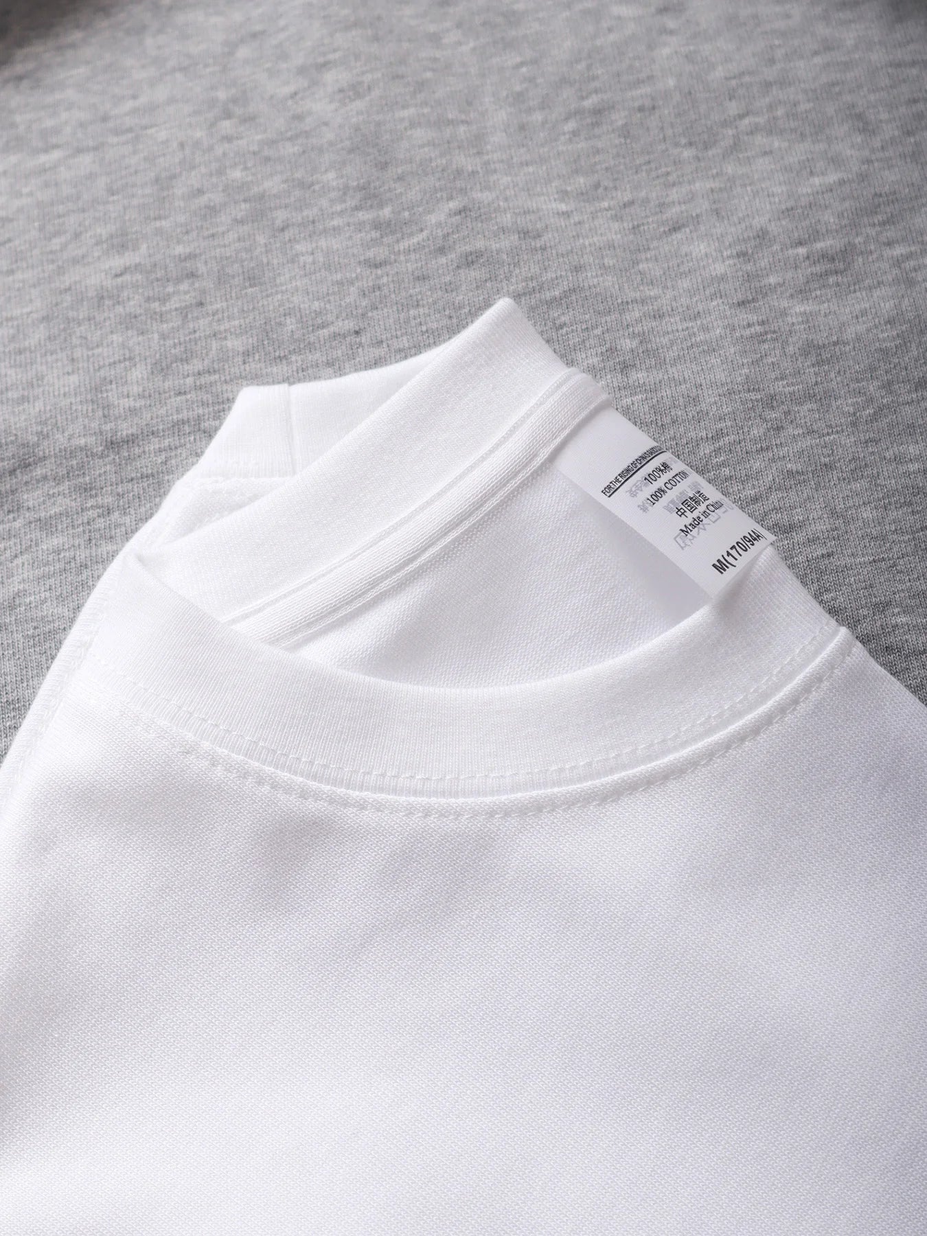 Mens Oversized 9.9oz Cotton Heavyweight Tee Short Sleeve Solid Color Casual For Men