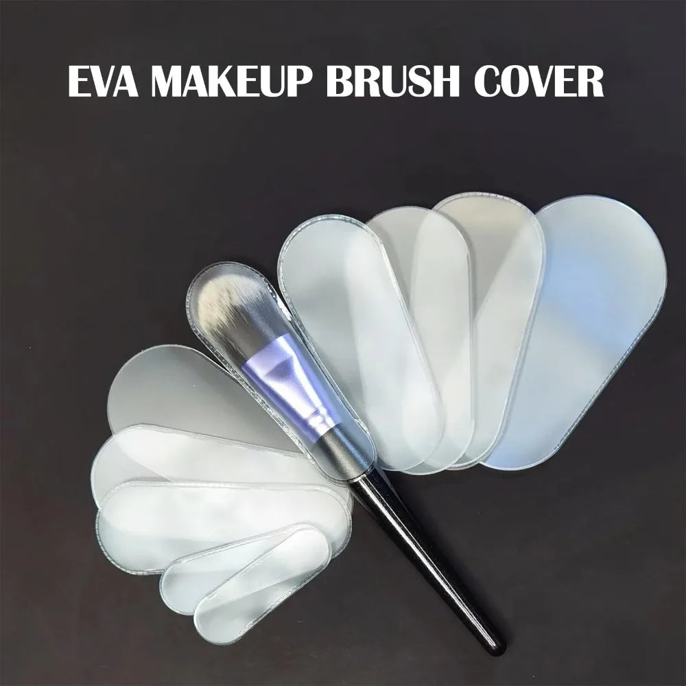 18PCS Makeup Brush Guards - 9-Size Universal Fit, Odorless & Dust-Proof for Travel Storage (Gift Ready)