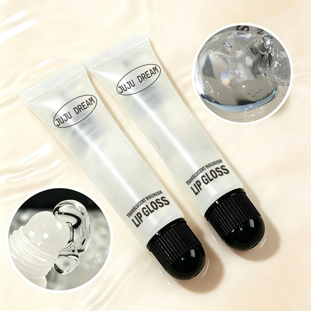 JUJU DREAM Moisturizing Lip Gloss - Transparent Colorless Lip Oil