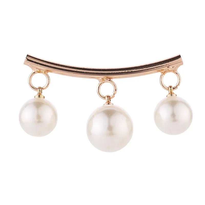 Detachable Metal Pins For Clothing Elegant Clip On Brooches For Women's Sweaters Cardigans Dresses