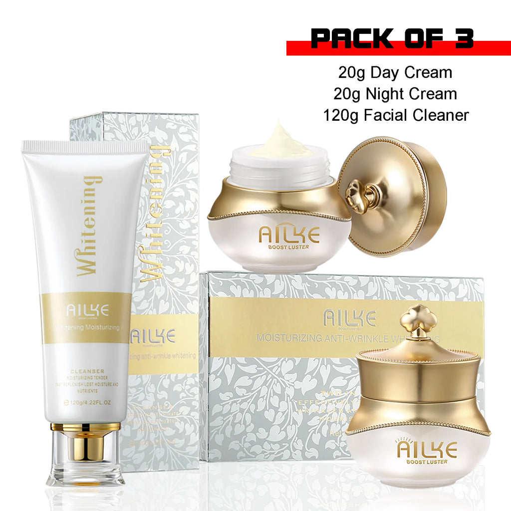 KYLIEFIT Whitening Anti-Wrinkle Facial Skincare Set - 4-Piece Kit