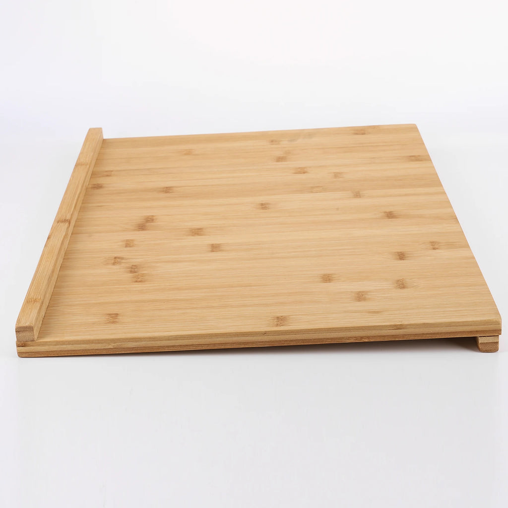 Tabla de Pastelería de Bambú Multifunción para Mostrador con Ranura Invertida Tabla de Cortar de Cocina Suministros de Cocina