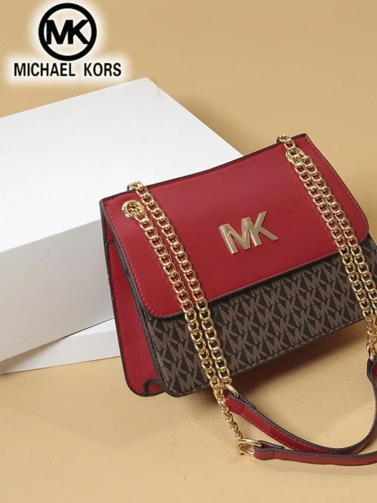 Michael Kors women's casual and fashionable crossbody single shoulder chain bag MK boutique handbag commuting bag