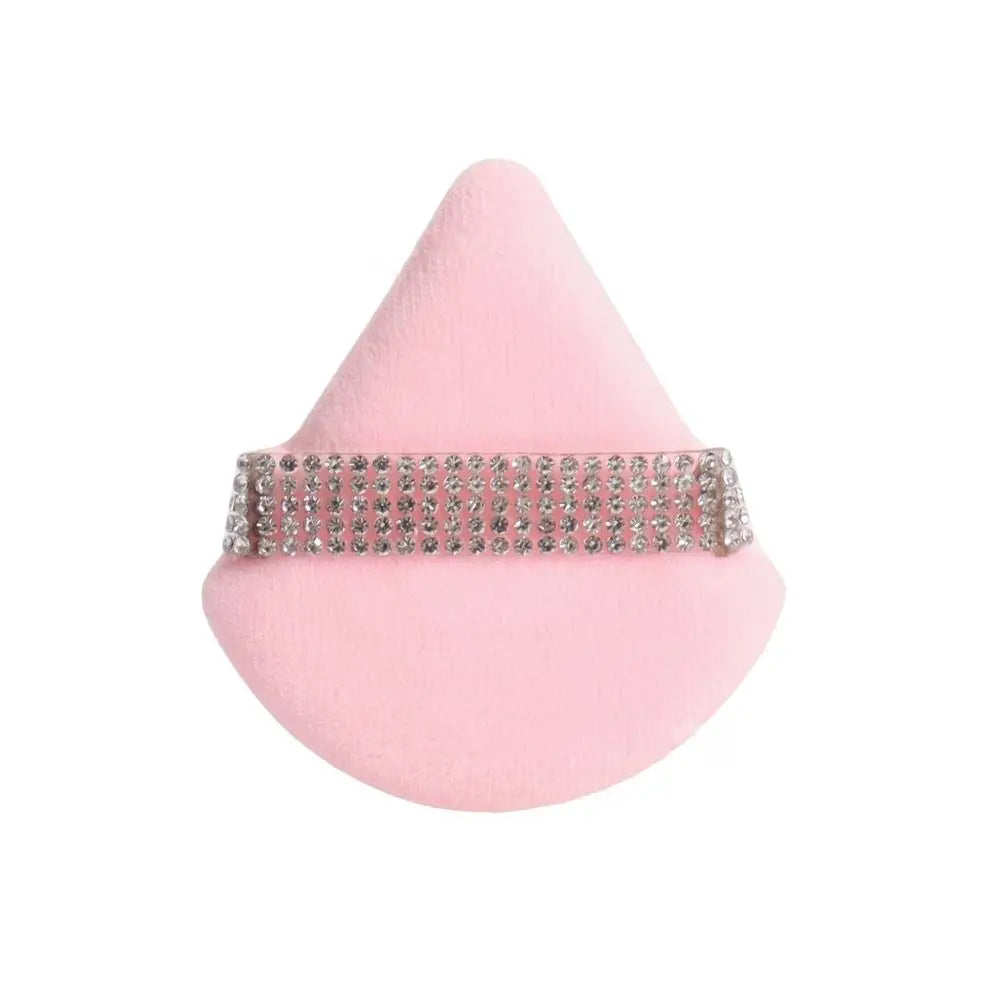 New Diamond Triangle Powder Puff Sponge Velvet Triangle Powder Puff Facial Beauty Soft Smooth Face Makeup Tool Makeup Sponge