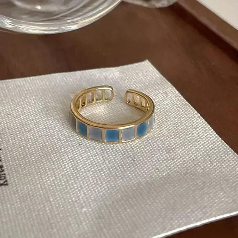 New Irregular Opening Pearl Ring Two-Piece Set For Women'S Fashionable Personalized Daily Accessory Jewelry Birthday Gifts