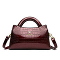 KAIDIFEINIROO Kangaroo Brand Alligator Pu Leather Shoulder Crossbody Bag Clutch Hand Bags for Mother Small Women Handbags New