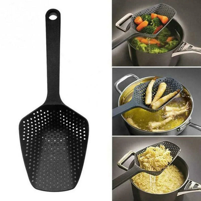 Creative Cooking Shovels Food Strainer Scoop Drain Gadgets Large Colander Soup Filter Household Kitchen Accessories