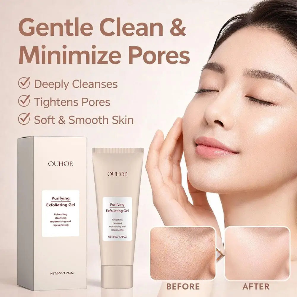 OUHOE Purifying Exfoliating Gel - Pore Refining Face Scrub 50g