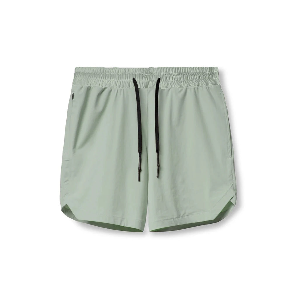 2024 New Men'S Shorts Single-Layer Woven Quick Dry Solid Color Running Fitness Sports Casual American Fifth Pants Comfortable