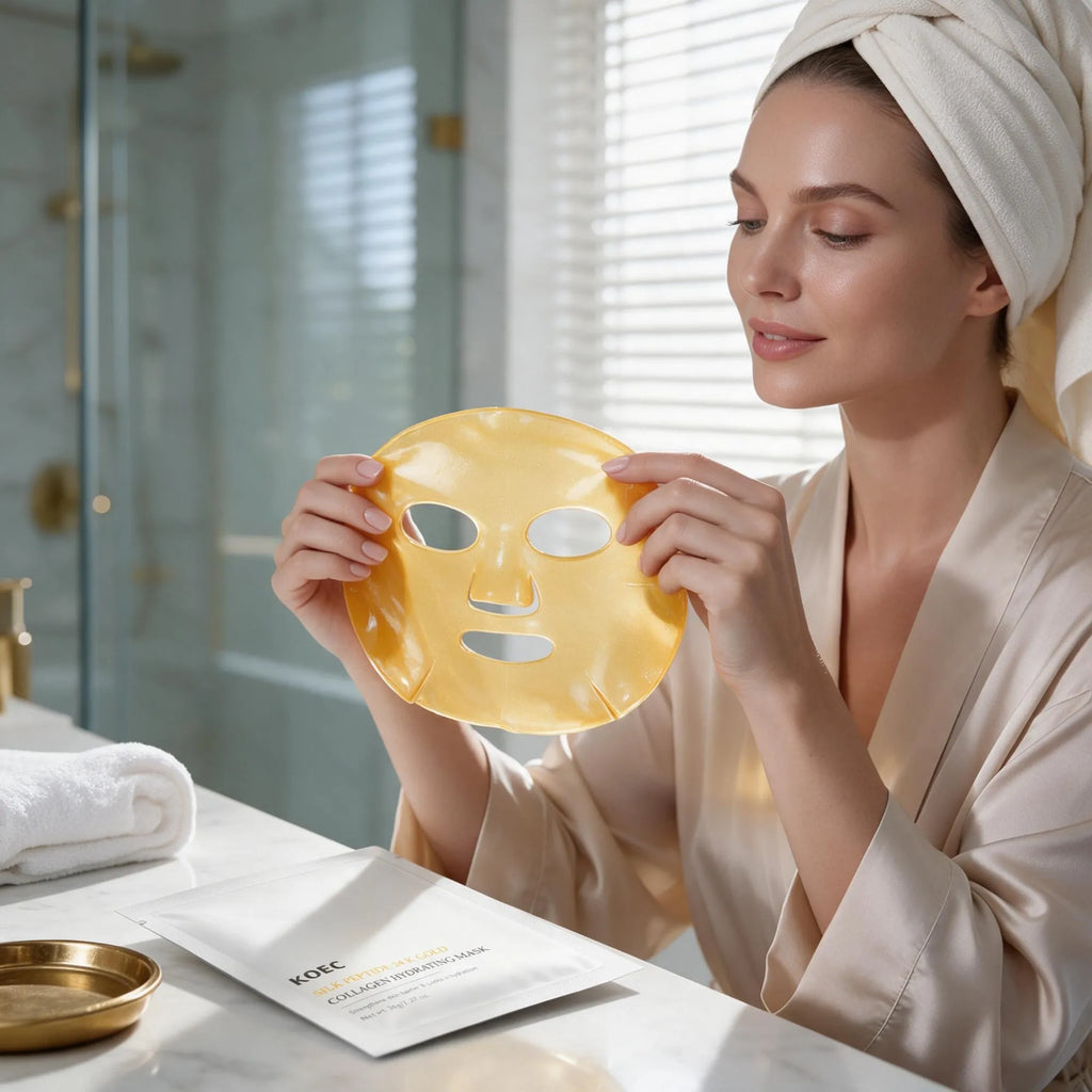2026 New Silk Peptide EGF Gold Overnight Mask, 24K Gold Particles with Antioxidant Properties, Gentle Overnight Facial Conditioning Mask, Korean Skincare, Perfect Holiday Gift for Halloween Thanksgiving Christmas