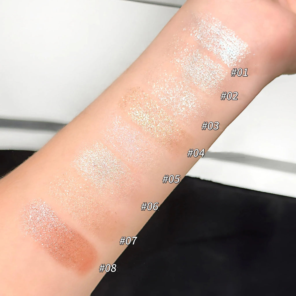 Jelly Brightening Eye Shadow Stick - Shimmer Creamy Eye Crayon, Easy-Blend Long-Lasting With Twist-Up Applicator