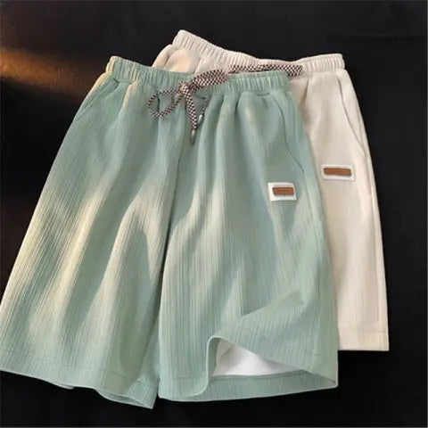 Casual Loose Thin Women's Sport Pants High Waist Wide Leg Five-Quarter Shorts Fashionable Versatile Summer Leisure Trousers