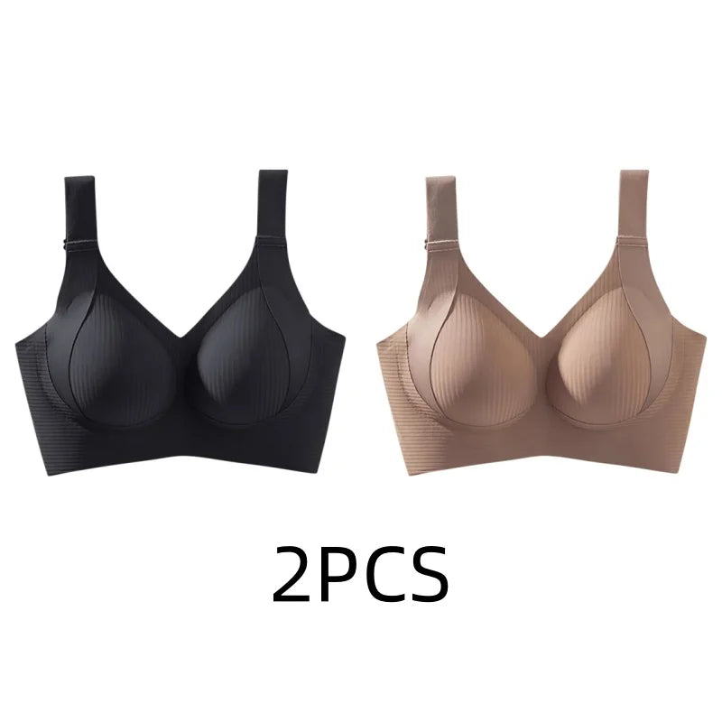 Seamless Wireless Bra For Full Busts And Petite Figures, Thin Light Support, No Wires, Pull Up Anti Sagging