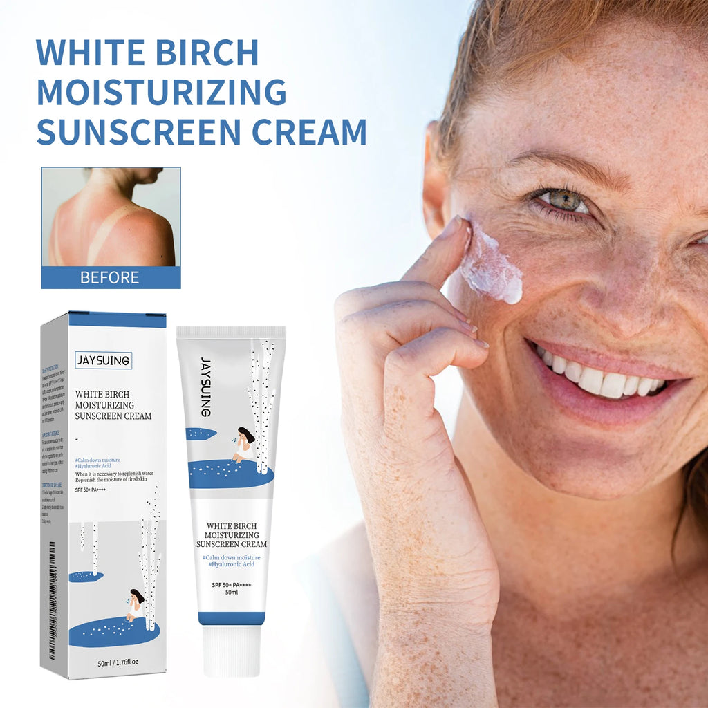 Daily Facial Sunscreen for Oily Skin Oil Control Brightening UV Protection Cream Lightweight Non Greasy Moisturizing Face Lotion