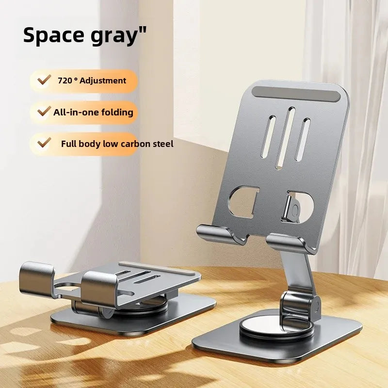 Metal 360 Degree Rotating Mobile Phone Tablet Pc Stand Lazy Portable Foldable Stand Mobile Phone Stand K61 Live Stand Expansion